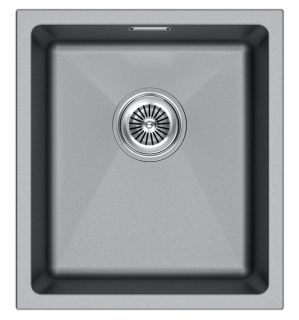 Мойка кухонная Paulmark Lumi LU41-GRM серый металлик